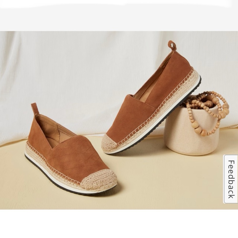 NWBox CROWN VINTAGE tan suede espadrilles